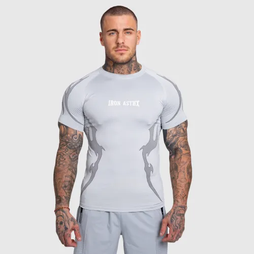 Férfi sportpóló Iron Aesthetics Titan, szürke
