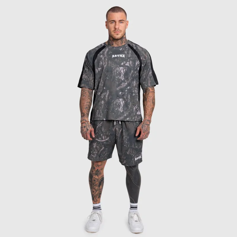 Férfi terepmintás szett Iron Aesthetics Camo tree, dark-1
