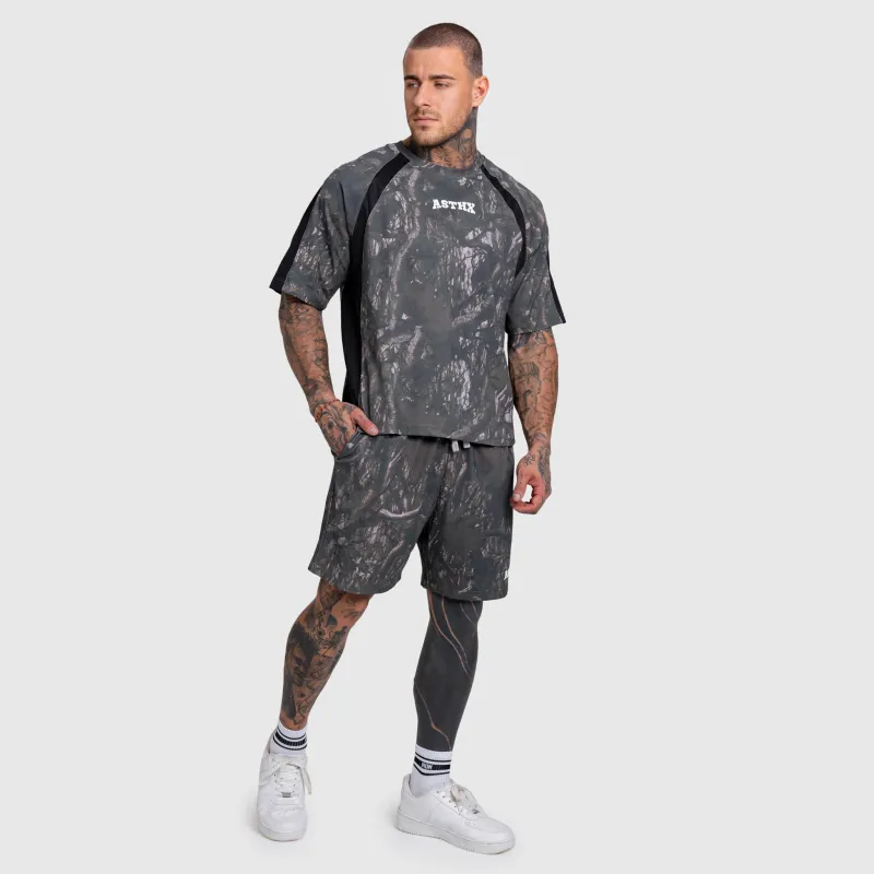 Férfi terepmintás szett Iron Aesthetics Camo tree, dark-17