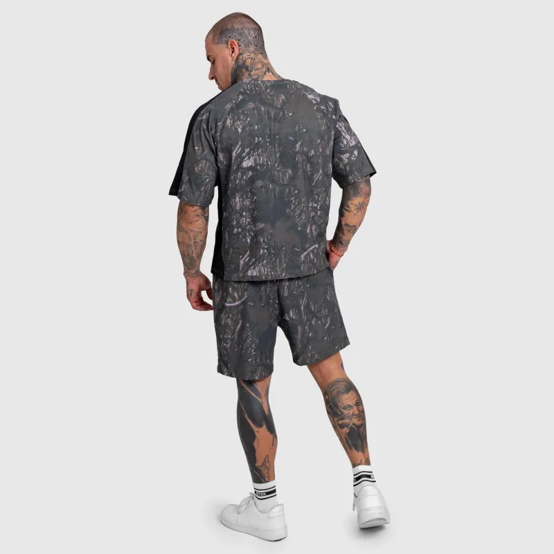 Férfi terepmintás szett Iron Aesthetics Camo tree, dark-18
