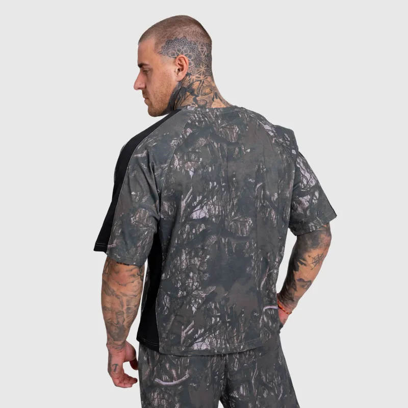 Férfi terepmintás szett Iron Aesthetics Camo tree, dark-8