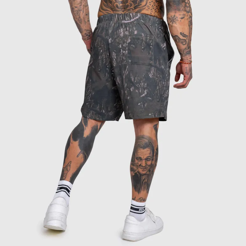 Férfi terepmintás szett Iron Aesthetics Camo tree, dark-16