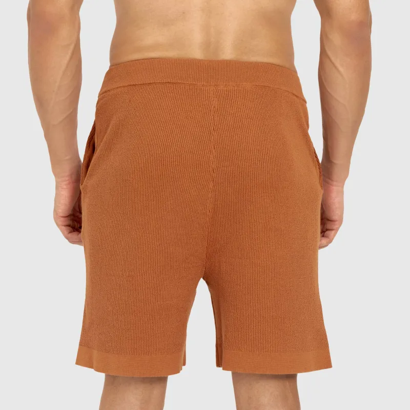 Férfi kötött rövidnadrág Iron Aesthetics Vibe, rusty-6