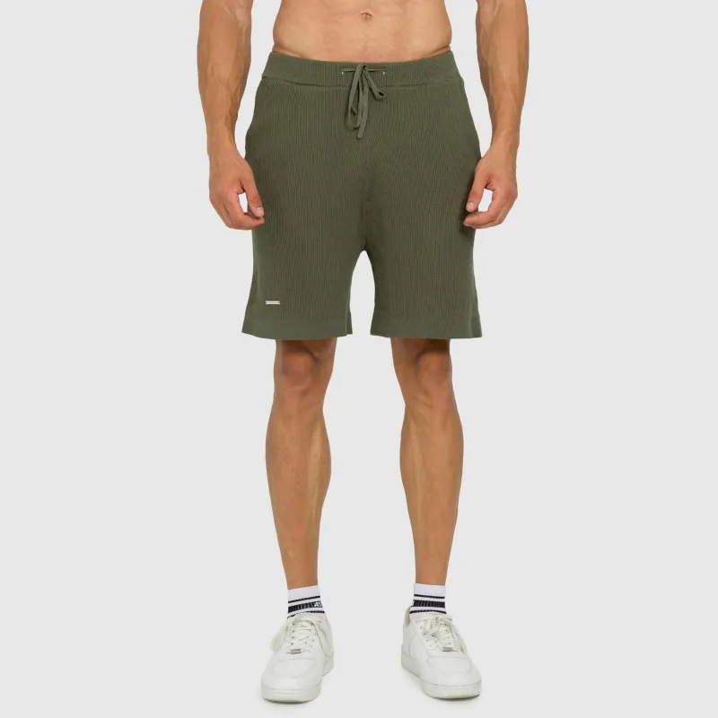 Férfi kötött rövidnadrág Iron Aesthetics Vibe, zöld-1