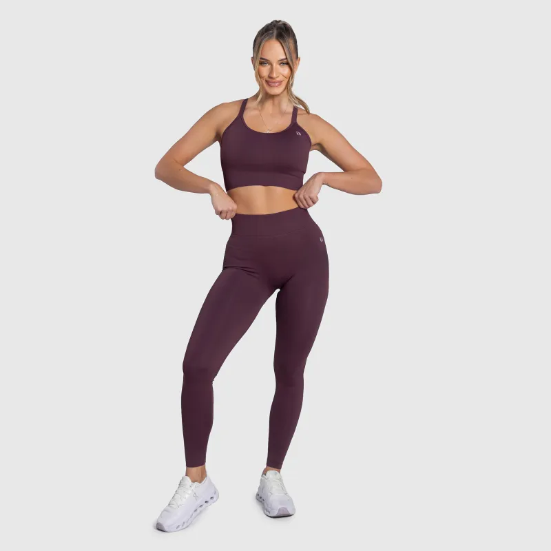Női sportmelltartó Iron Aesthetics Ultimate, plum-4