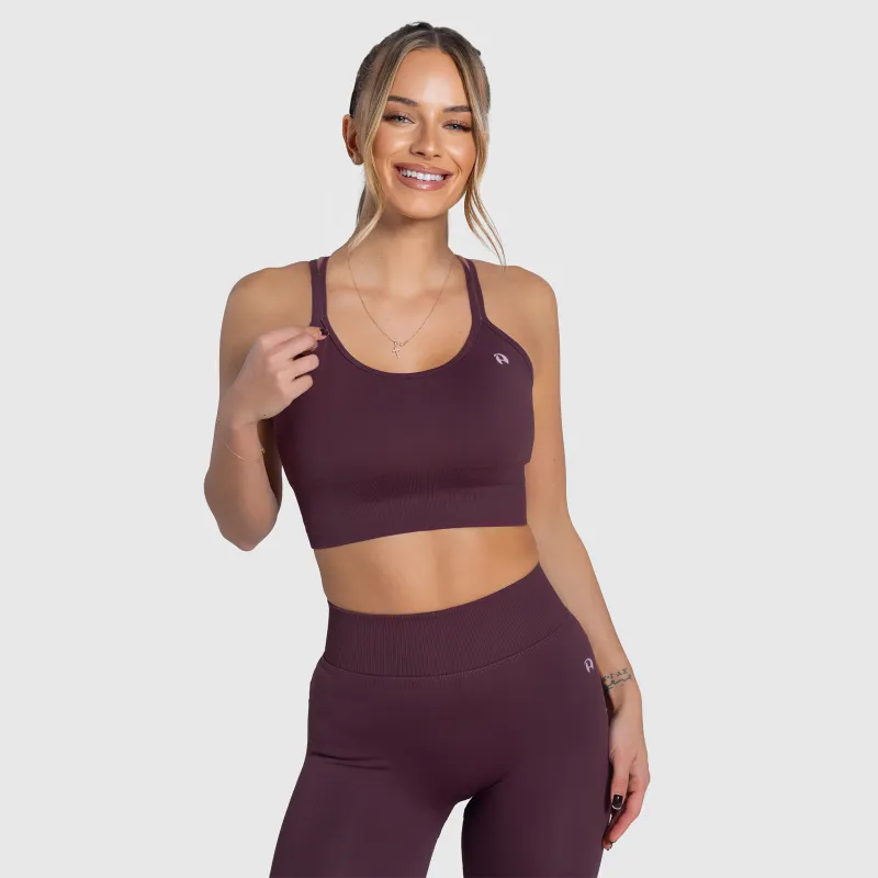 Női sportmelltartó Iron Aesthetics Ultimate, plum-6