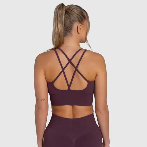 Női sportmelltartó Iron Aesthetics Ultimate, plum