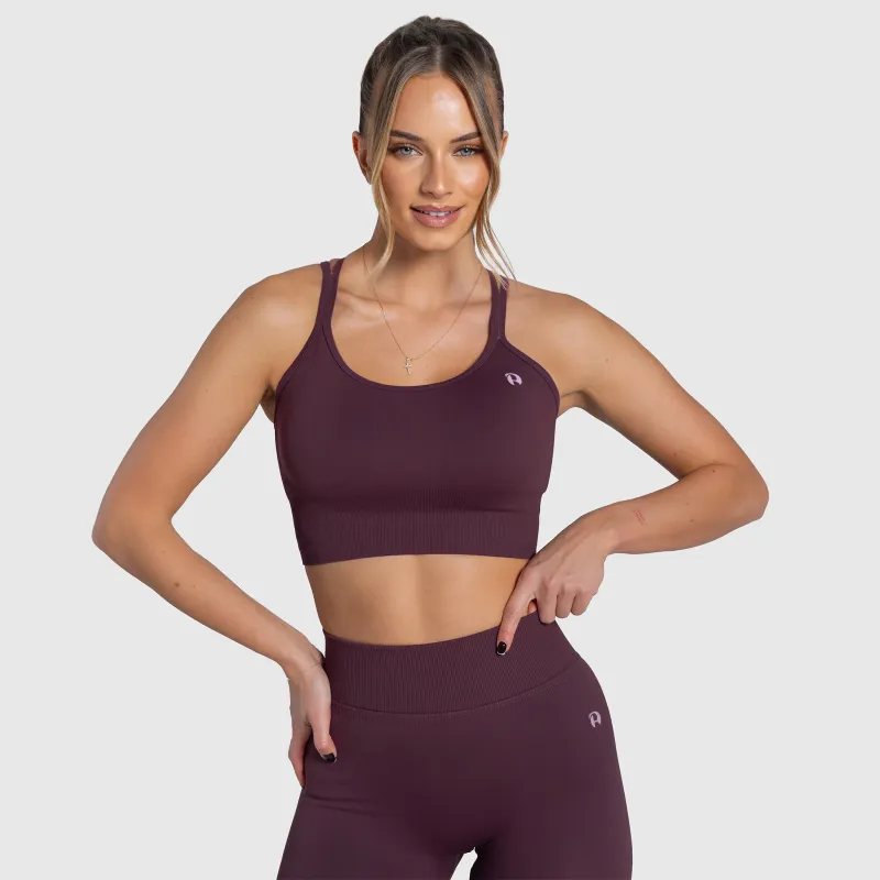Női sportmelltartó Iron Aesthetics Ultimate, plum-1