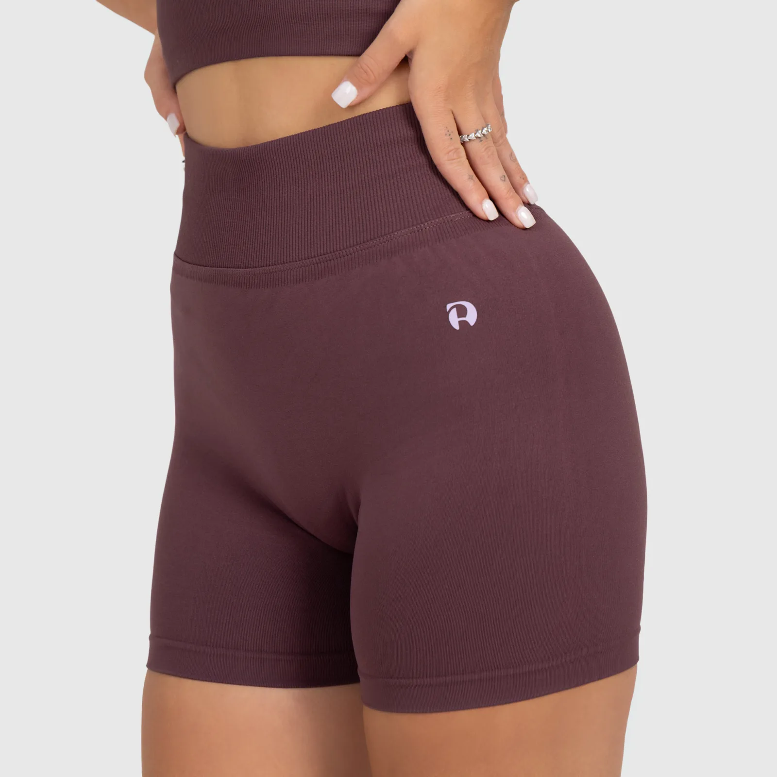 Női sport rövidnadrág Iron Aesthetics Ultimate, plum-1