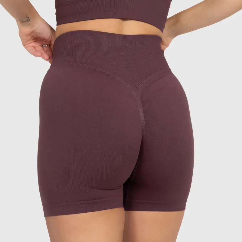 Női sport rövidnadrág Iron Aesthetics Ultimate, plum-5