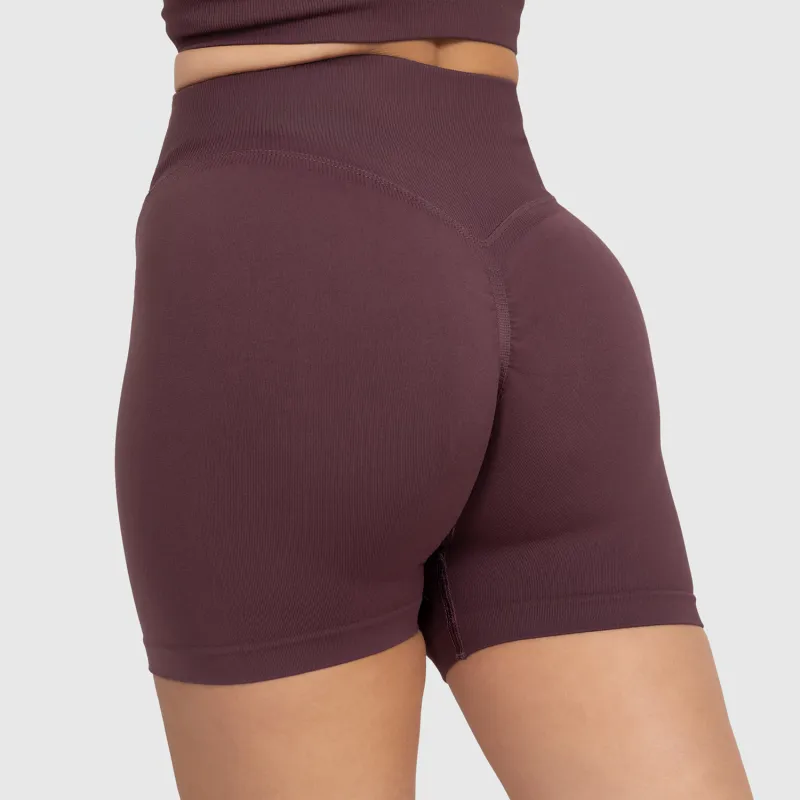Női sport rövidnadrág Iron Aesthetics Ultimate, plum-6