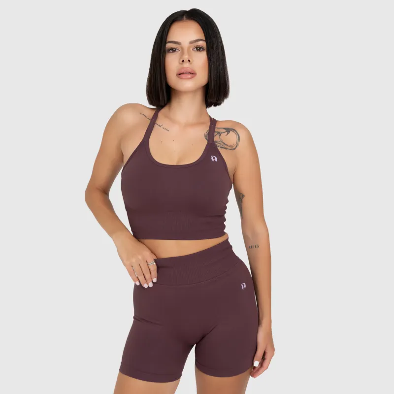 Női sportszett Iron Aesthetics Ultimate short, plum-5