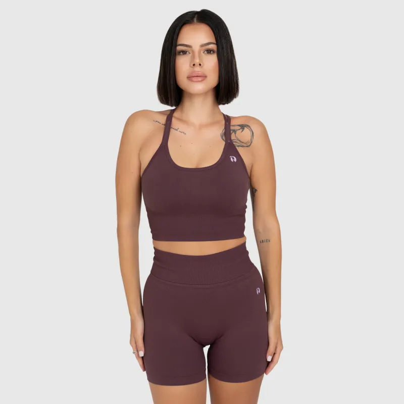 Női sportszett Iron Aesthetics Ultimate short, plum-6