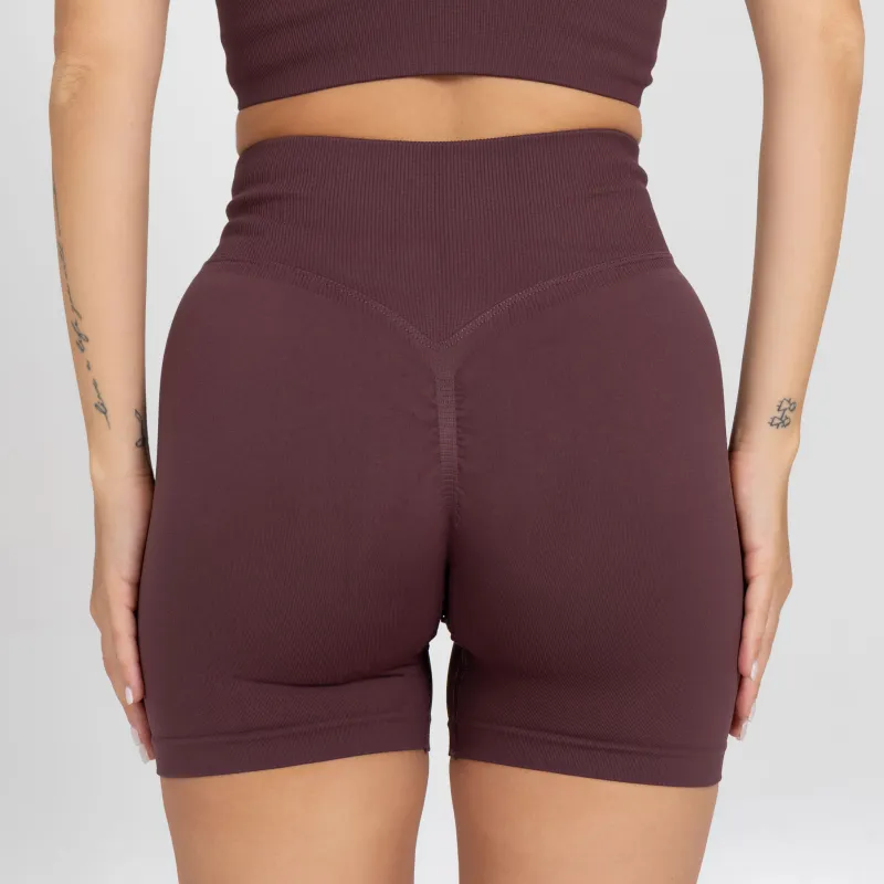 Női sportszett Iron Aesthetics Ultimate short, plum-12