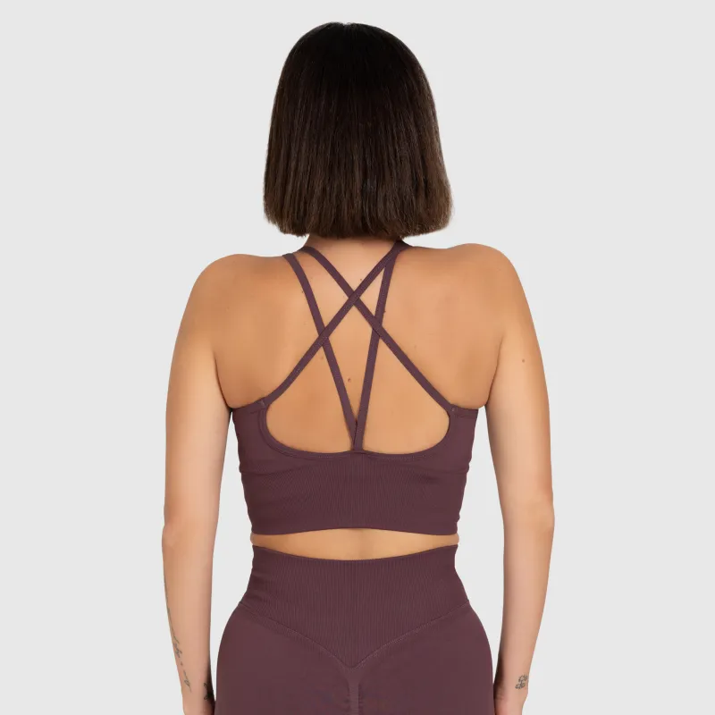 Női sportszett Iron Aesthetics Ultimate short, plum-7