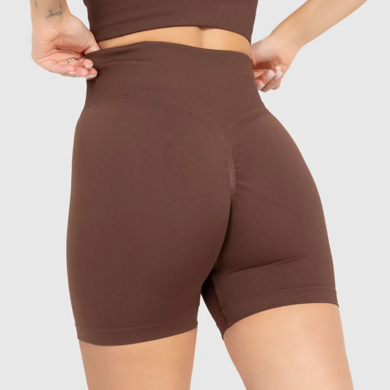 Női sportszett Iron Aesthetics Ultimate short, barna-12