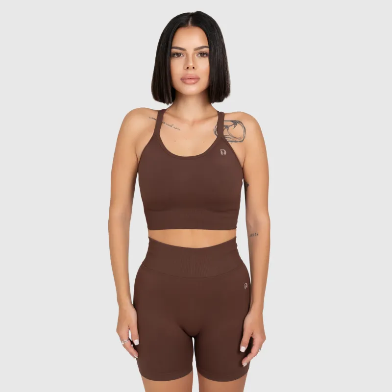 Női sportszett Iron Aesthetics Ultimate short, barna-2