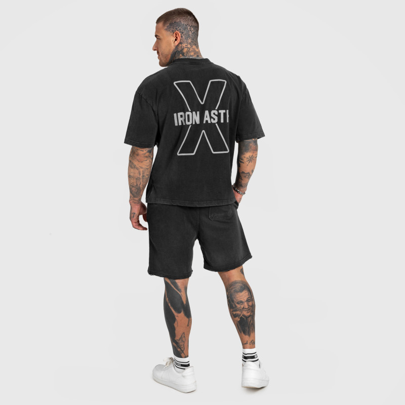 Férfi póló Iron Aesthetics X Washed, fekete · záber 10