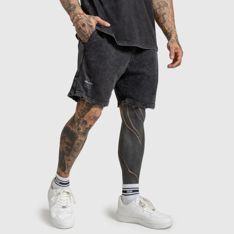 Férfi szett Iron Aesthetics X Washed, fekete-12
