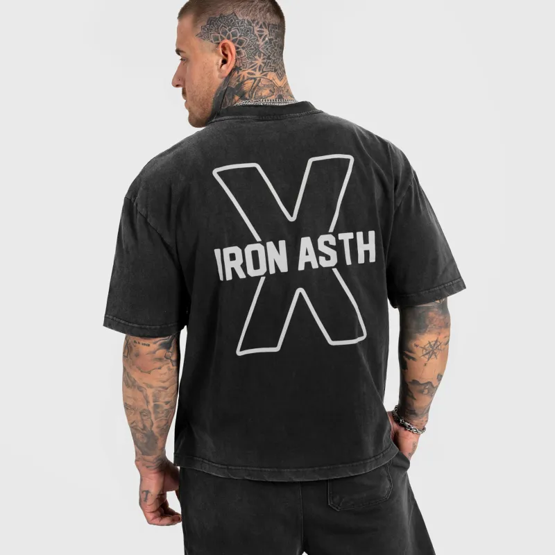 Férfi szett Iron Aesthetics X Washed, fekete-7