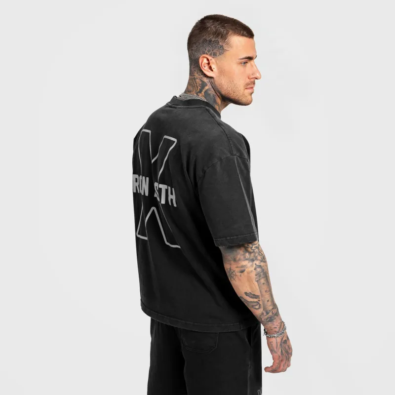 Férfi szett Iron Aesthetics X Washed, fekete-6
