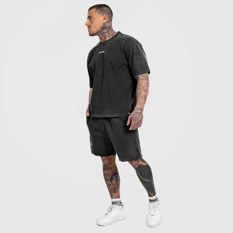 Férfi szett Iron Aesthetics X Washed, fekete-3