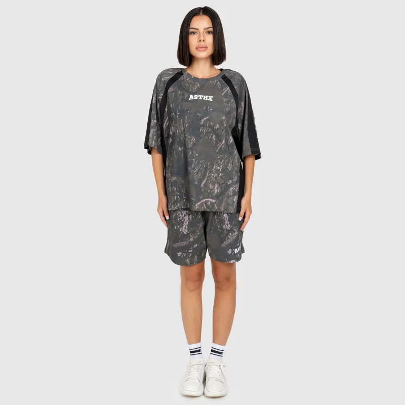 Női póló Iron Aesthetics Camo tree, dark-14