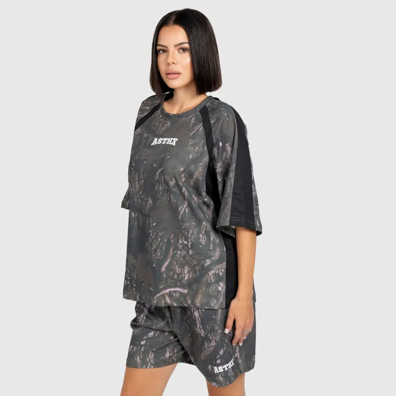 Női póló Iron Aesthetics Camo tree, dark-13