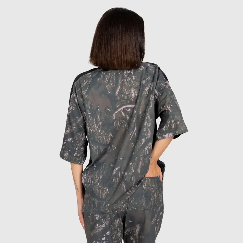 Női póló Iron Aesthetics Camo tree, dark-16