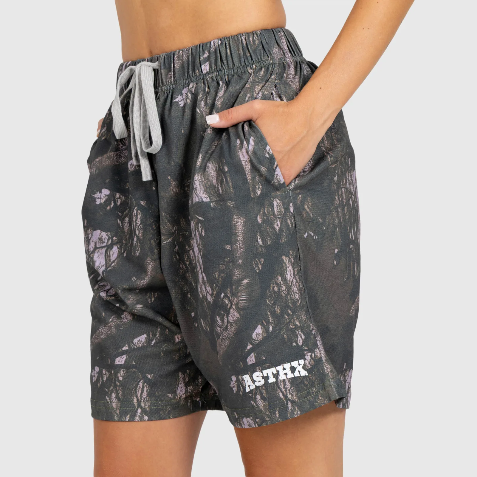 Férfi short Iron Aesthetics Camo tree, dark-7