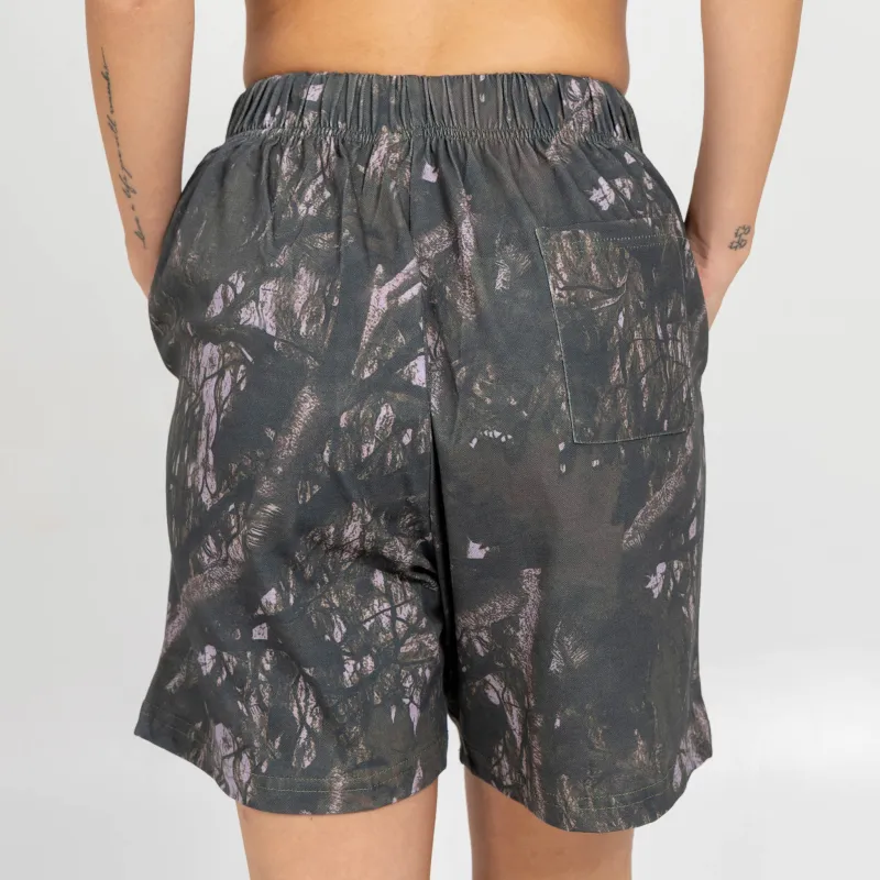Férfi short Iron Aesthetics Camo tree, dark-12