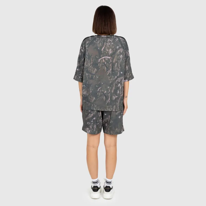 Férfi short Iron Aesthetics Camo tree, dark-17