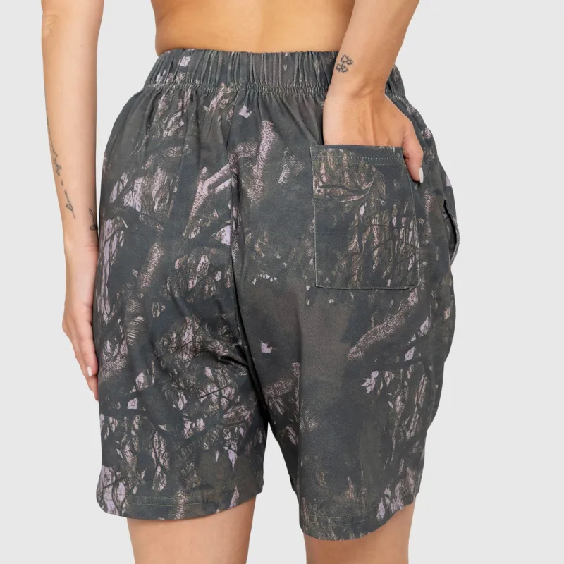 Férfi short Iron Aesthetics Camo tree, dark-13