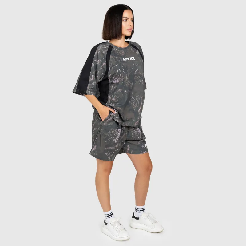 Férfi short Iron Aesthetics Camo tree, dark-16