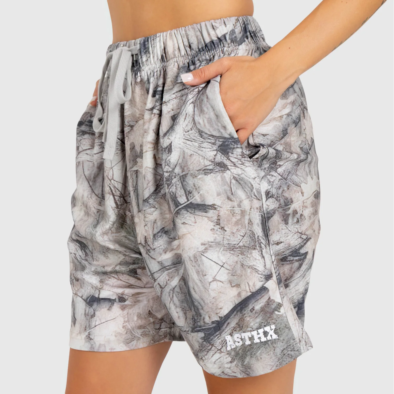 Férfi short Iron Aesthetics Camo tree, light-6