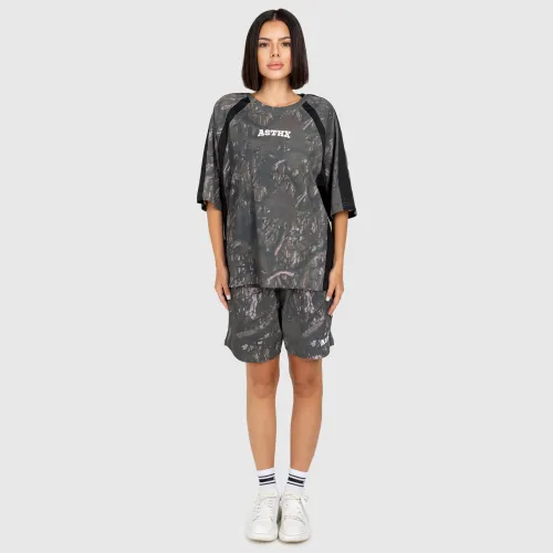 Férfi terepmintás szett Iron Aesthetics Camo tree, dark