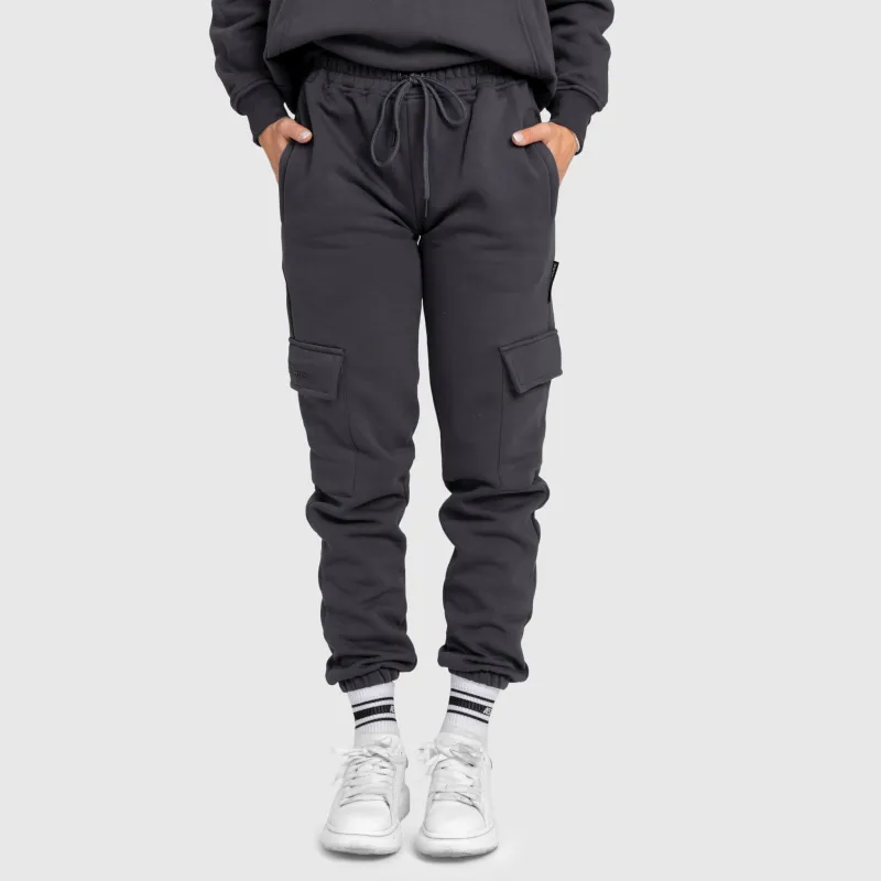 Női melegítőnadrág Iron Aesthetics Cargo, szürke-2