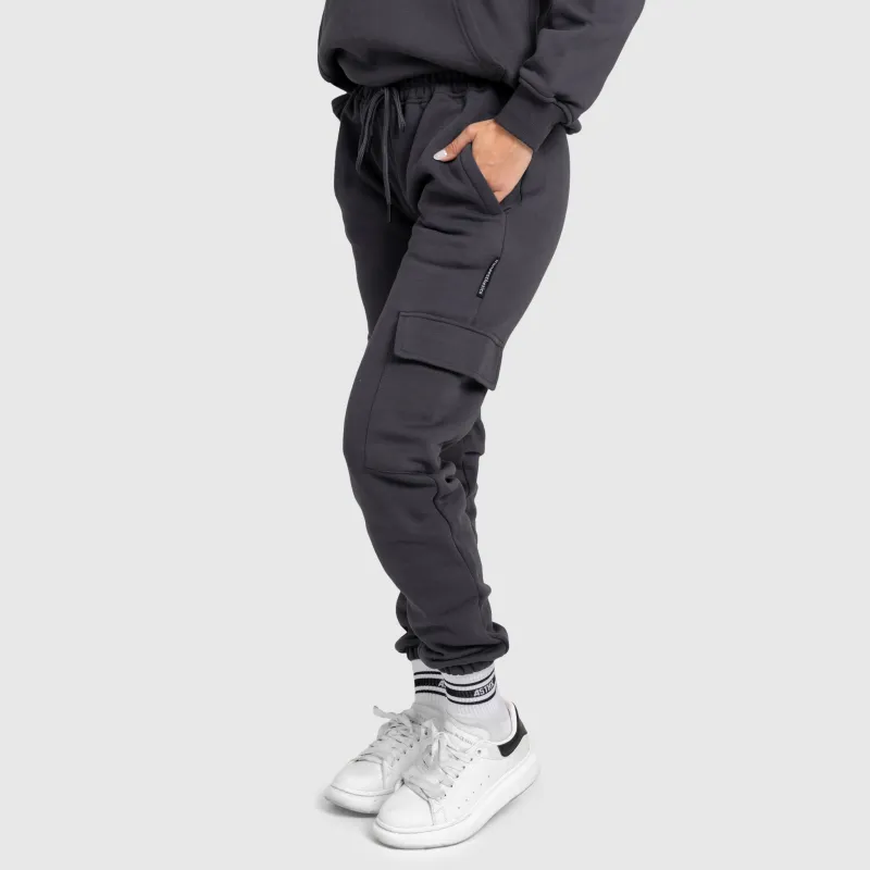 Női oversize szett Iron Aesthetics Cargo, szürke-17
