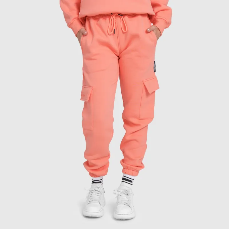 Női oversize szett Iron Aesthetics Cargo, lazacszín-13