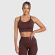 Női sportmelltartó Iron Aesthetics Ultimate, barna