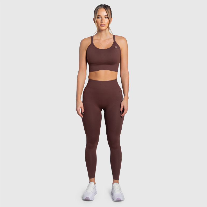 Női sportmelltartó Iron Aesthetics Ultimate, barna · záber 7