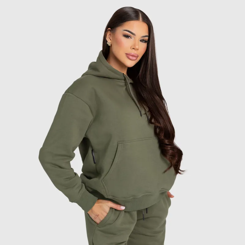 Női pulóver Iron Aesthetics Cargo, zöld-4