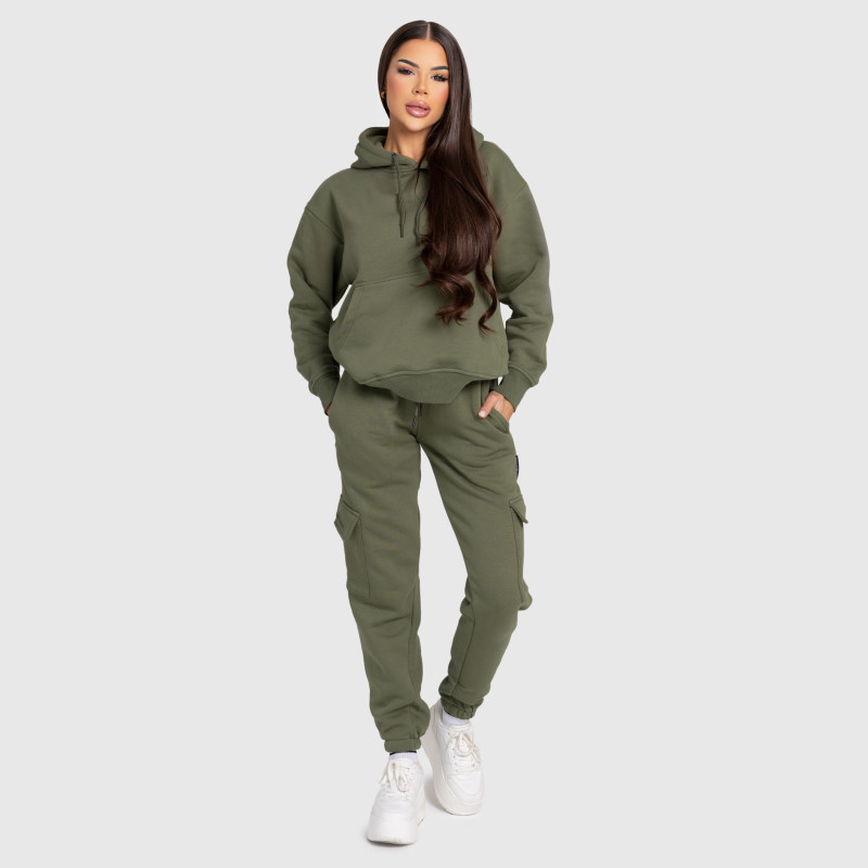 Női pulóver Iron Aesthetics Cargo, zöld · záber 6
