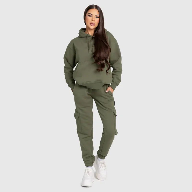 Női pulóver Iron Aesthetics Cargo, zöld-6