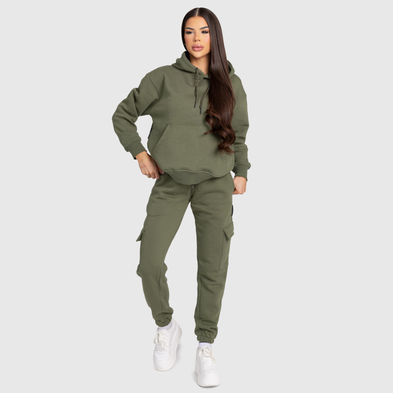 Női pulóver Iron Aesthetics Cargo, zöld · záber 8