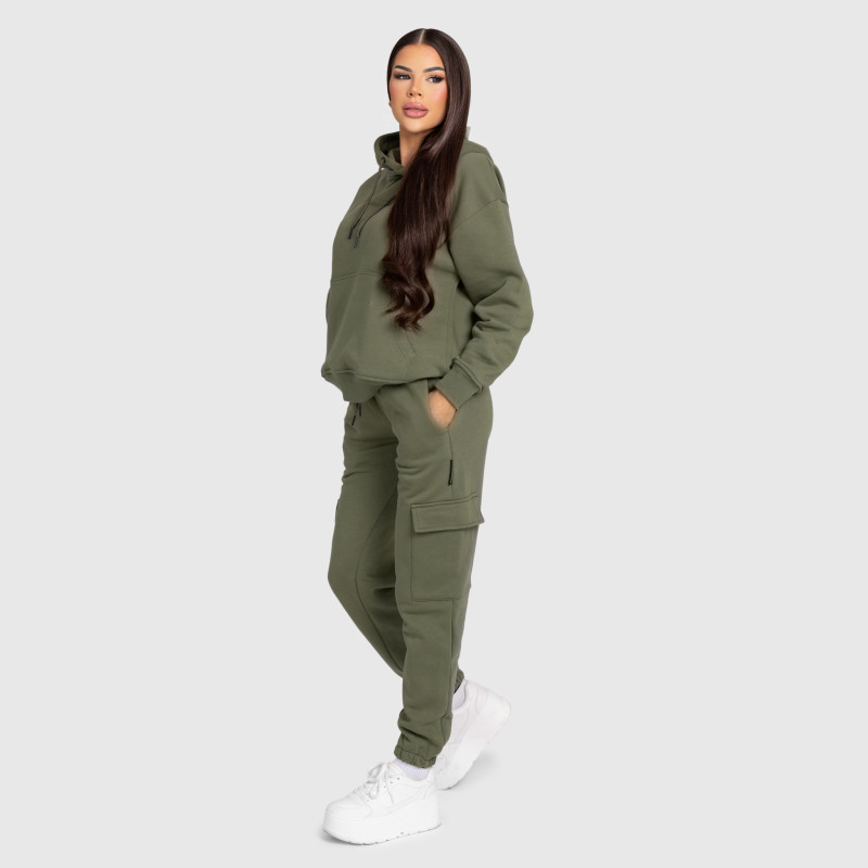 Női pulóver Iron Aesthetics Cargo, zöld · záber 9