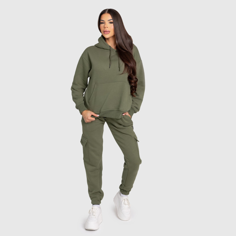 Női pulóver Iron Aesthetics Cargo, zöld · záber 10