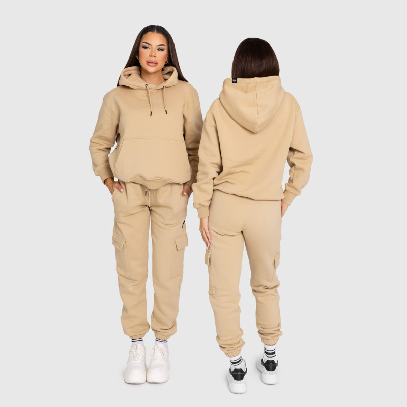Női pulóver Iron Aesthetics Cargo, bézs · záber 11
