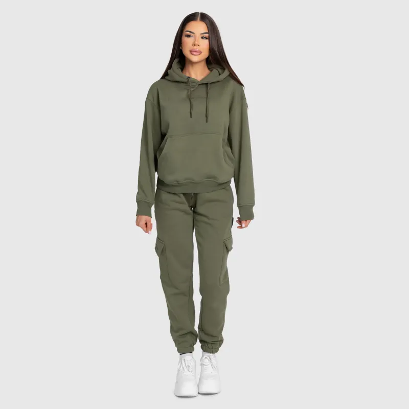 Női oversize szett Iron Aesthetics Cargo, zöld-2