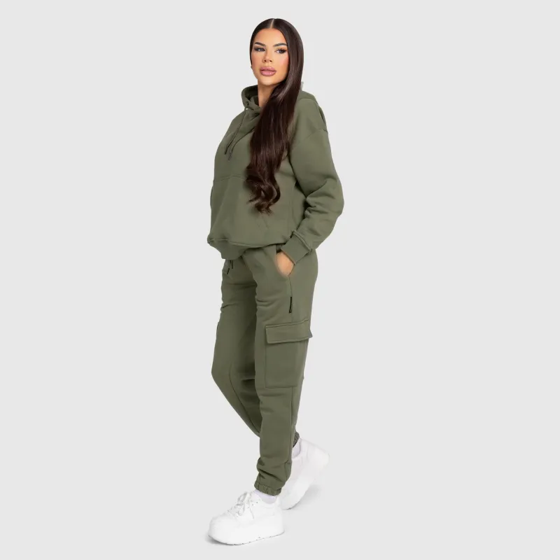 Női oversize szett Iron Aesthetics Cargo, zöld-6
